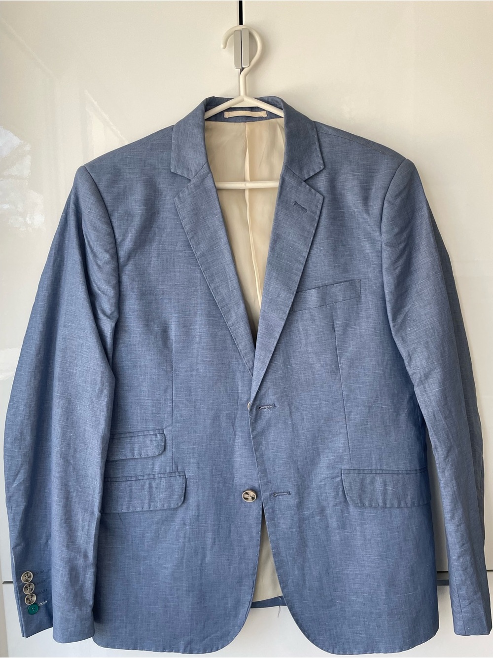 Light Blue Men's Blazer - Unbranded Classic Tailored Jacket